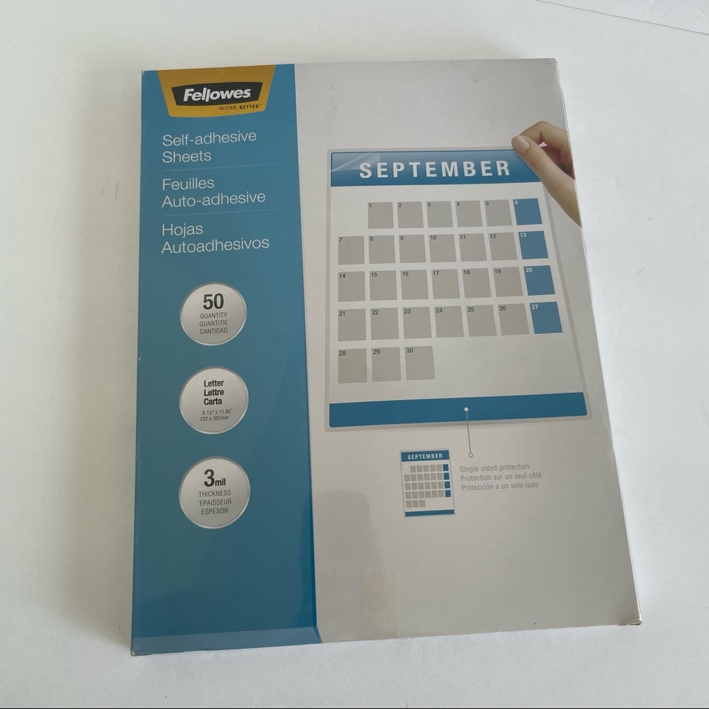 Self Adhesive Sheets 50 Sheets NWT by Fellowes